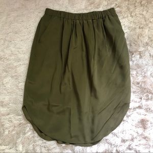 Madewell Silk Skirt